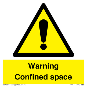 Warning Confined space